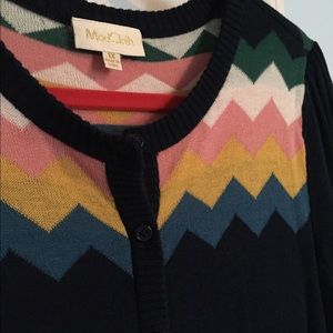 Modcloth Navy Intarsia Cardigan